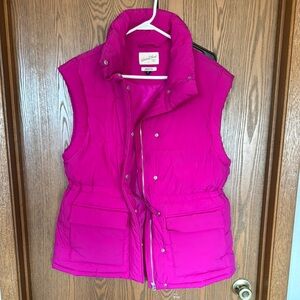 Women's Pink Puffer Vest